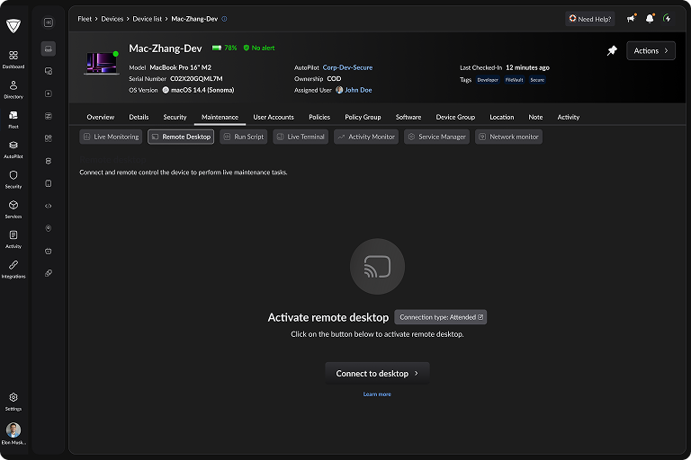 Dashboard mockup showing application interface